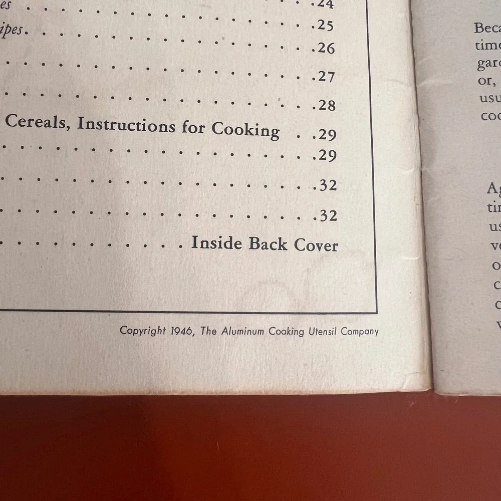 Vintage 1946 Wear-Ever Pressure Cooker Recipe Book Cooking Made Easy Booklet